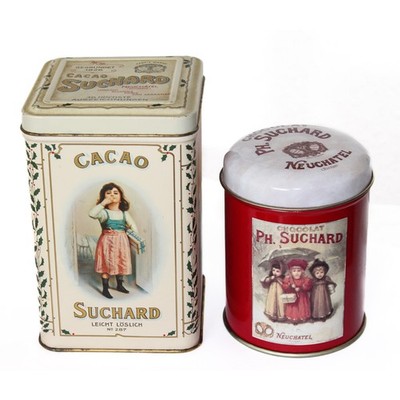 Alte MILKA SUCHARD Schokolade Blechdosen Dosen Nr. 287 Vintage Reklame Werbung