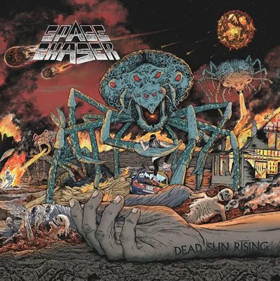 LP Space Chaser Dead Sun Rising DARK BROWN MARBLED VINYL, INSERT NEAR MINT