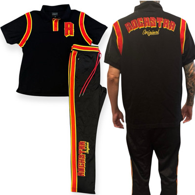 Mens Tracksuit Piece Set Shirt And Pants Streetwear Leisure