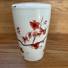 Tea Forte Cherry Blossom Flowers Tall Ceramic...
