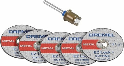 Dremel Genuine 1-1/2'' (3.2 mm) EZ Lock Cut-Off Wheel Starter Kit - EZ406-02