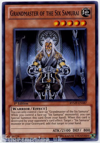 RYMP-EN087 Grandmaster of the Six Samurai 1st Edition Mint YuGiOh Card