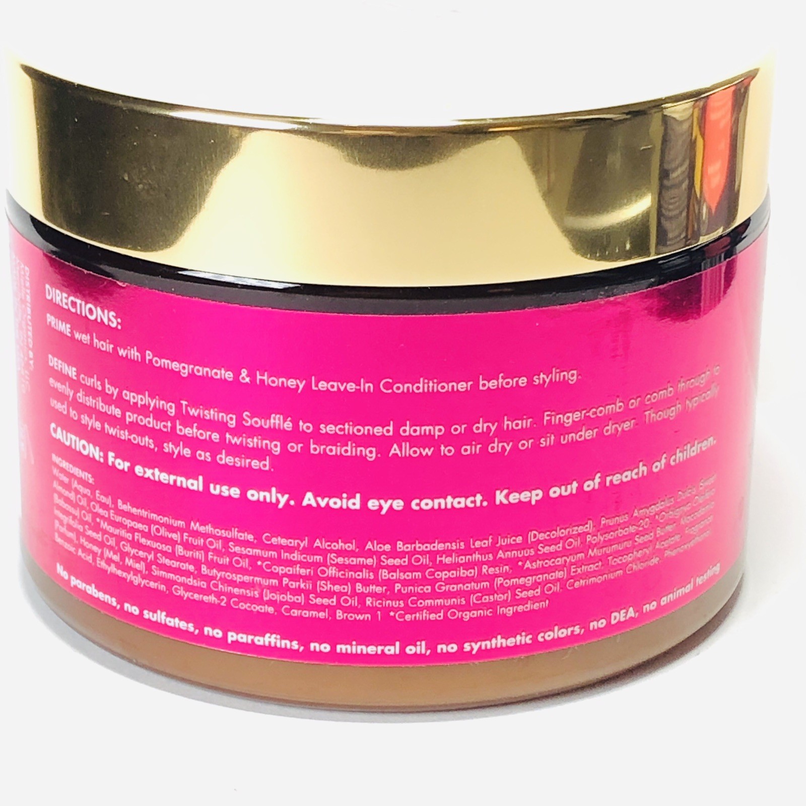 NEW Mielle Organics Leave In Pomegranate & Honey Twisting Souffle 12 oz