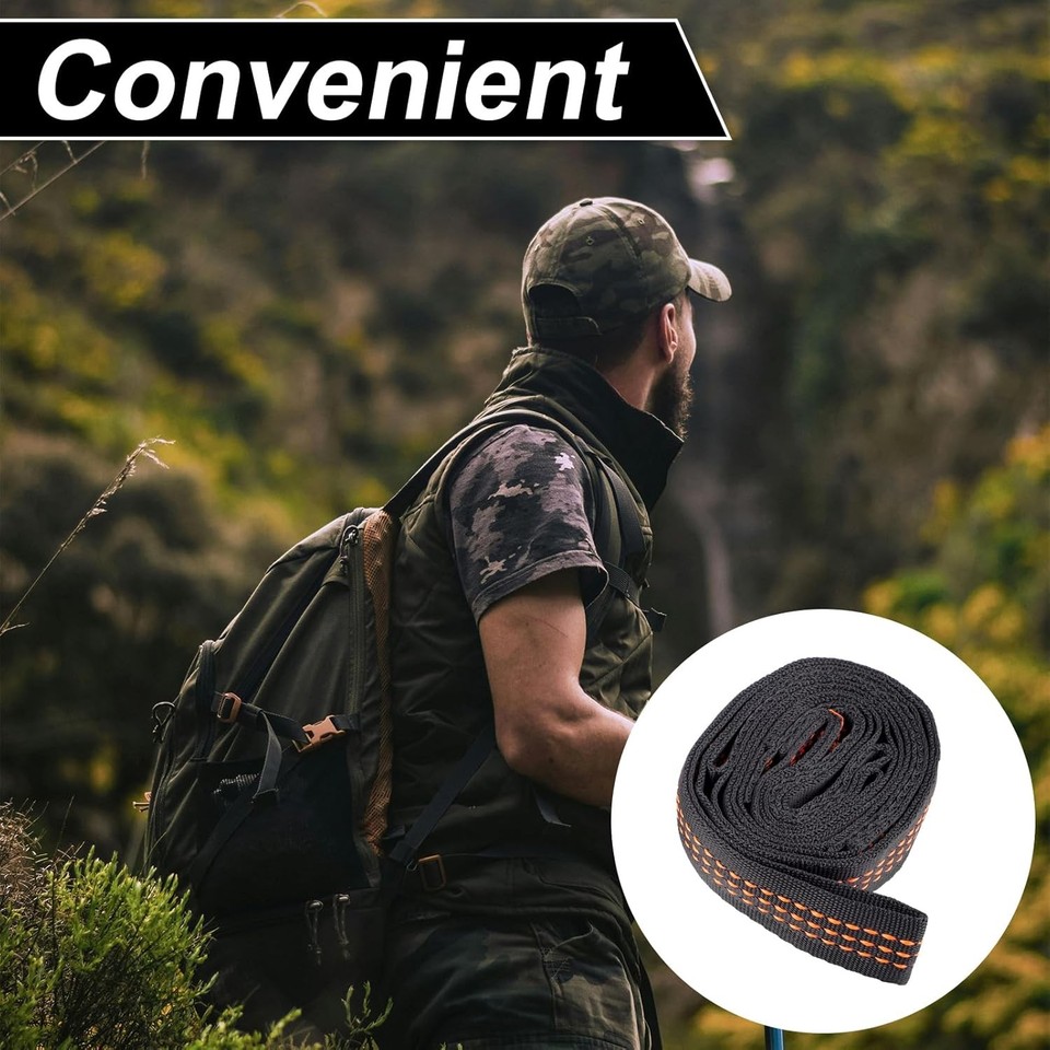 2-Step Hunting Climbing Aider, Portable Tree And Boat Webbing Orange - View #11