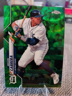2020 Topps Chrome - Miguel Cabrera #6 Green Refractor /99