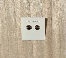 Tory Burch Logo Gold Stud Earrings