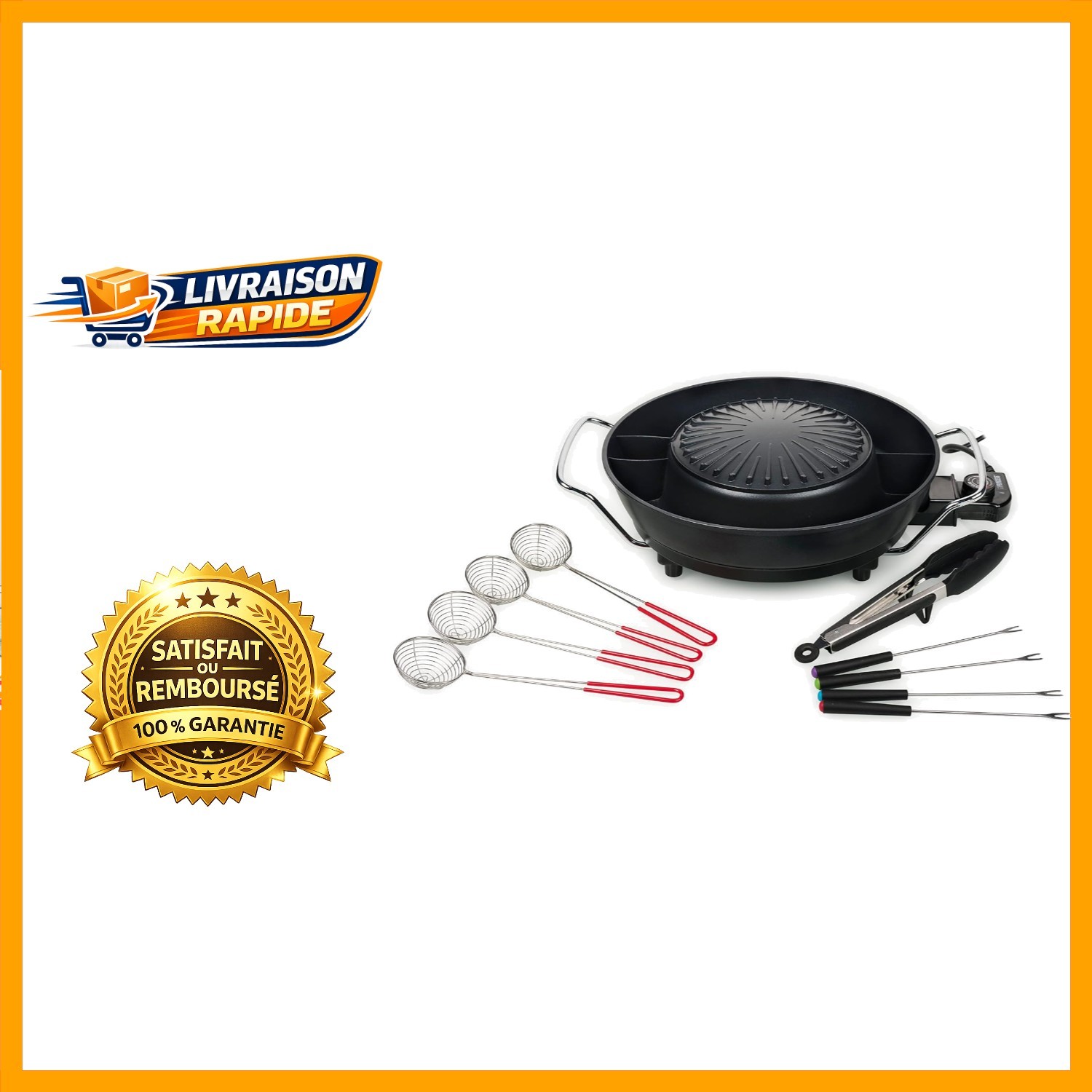 Hot pot et barbecue coréen Tristar 3L pour inviter des amis sans passer des heures en cuisine