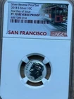 2018-S 10C SILVER REVERSE PROOF DIME, FIRST DAY OF ISSUE, NGC PF70 REVERSE PROOF