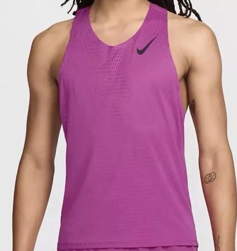 Men’s Nike ADV Dri-Fit Aeroswift Track Running Singlet Tank FN4231-518 Large NEW