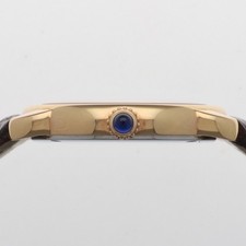 CARTIER W6701007 Ronde Solo WATCH Silver PG/leather QZ 3