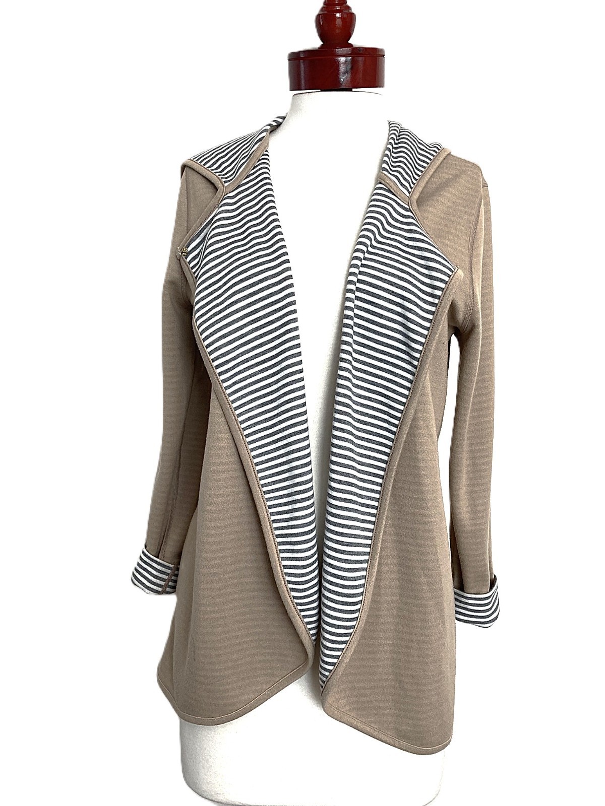 Chico's Zenergy Solid Striped Reversible Cardigan… - image 7