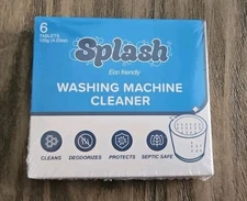 Splash Spotless Washing Machine Cleaner Deep Cleaning All Washers NIP 6 Tablets