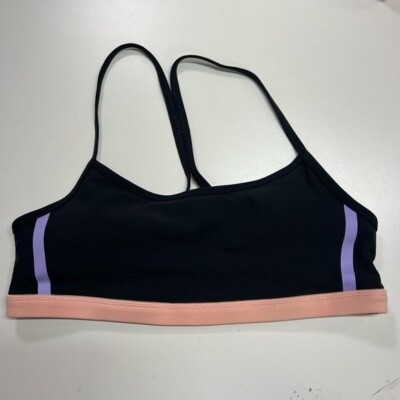 Johnny Was Endurance Sports Bra II Yoga Lounge Padded Black NEW Size Large
