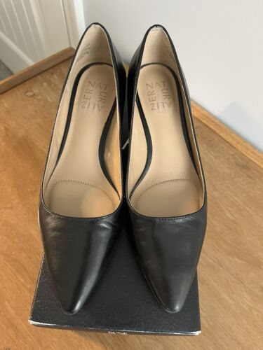 Naturalizer Womens Pippa Black Cushioned Leather Pumps Hard To Find Size 6.5N - Afbeelding 1 van 11