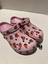 Crocs BAYA SEASONAL PRINTED CLOG Ballerina Pink / Strawberry Womens 13.5 Mens 12