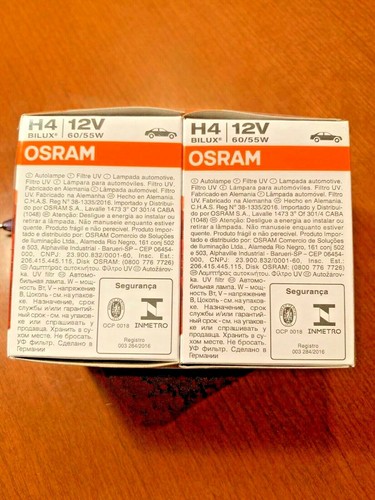 2x-OSRAM Sylvania OEM H4 9003 Bulb Lamps (64193) Lamps 60/55W - Picture 5 of 5