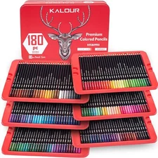 180 Colored Pencil For Artists Rich Pigment Soft Core Oilbased Ideal For Colorin