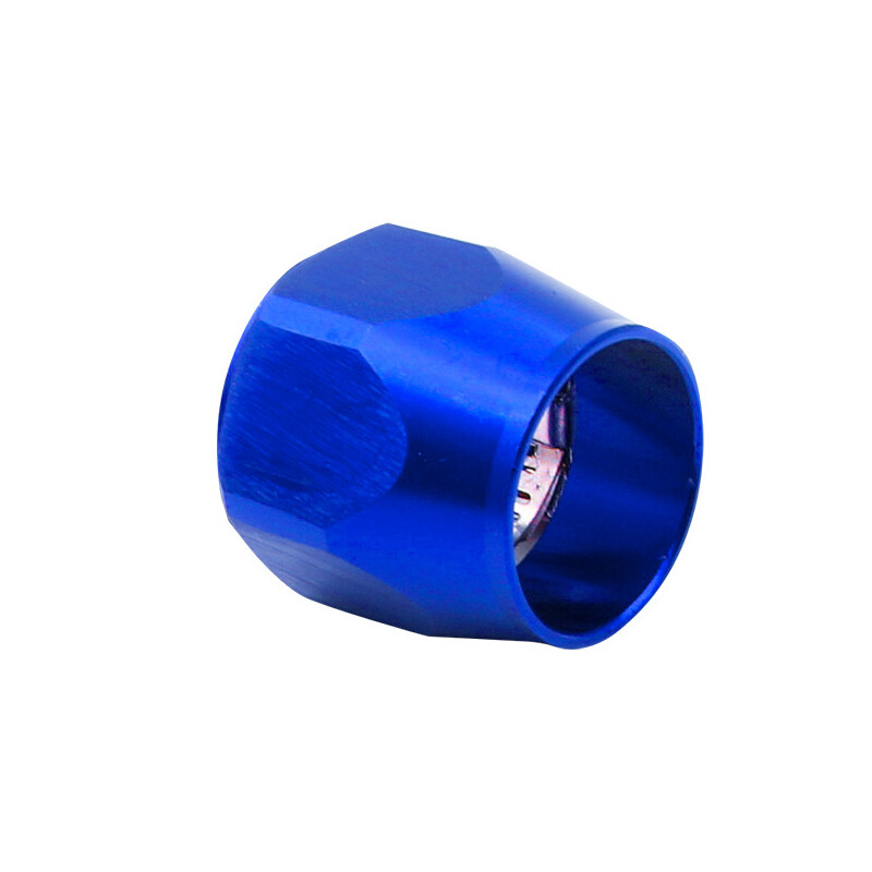 4Pcs Blue AN6 Fuel Hose Line End Cover Clamp Adapter Fitting Connectors