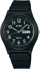 ALBA Quartz AQPJ411 Watch ALBA Sporty Waterproof Black New