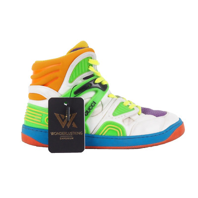 GUCCI Basket Multicolor Hi-Top Sneaker Luxus Designer 661310 Gr. 38 OP: 720  