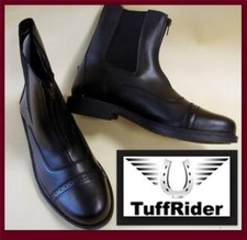 Black Riding Paddock Boots Zipup TuffRider Boots Starter Beginner Kids Youth
