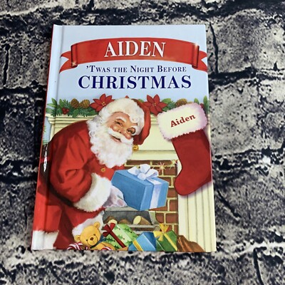 Aiden  Twas The Night Before Christmas Personalized Book For The Name