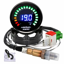 2 in 1 Meter 52MM Narrowband Digital Air Fuel Ratio Gauge Kit 12 V Car D8B4