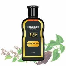 Instant Black Hair Shampoo Reverse Gray Shampoo Hair Darkening Polygonum Shampoo
