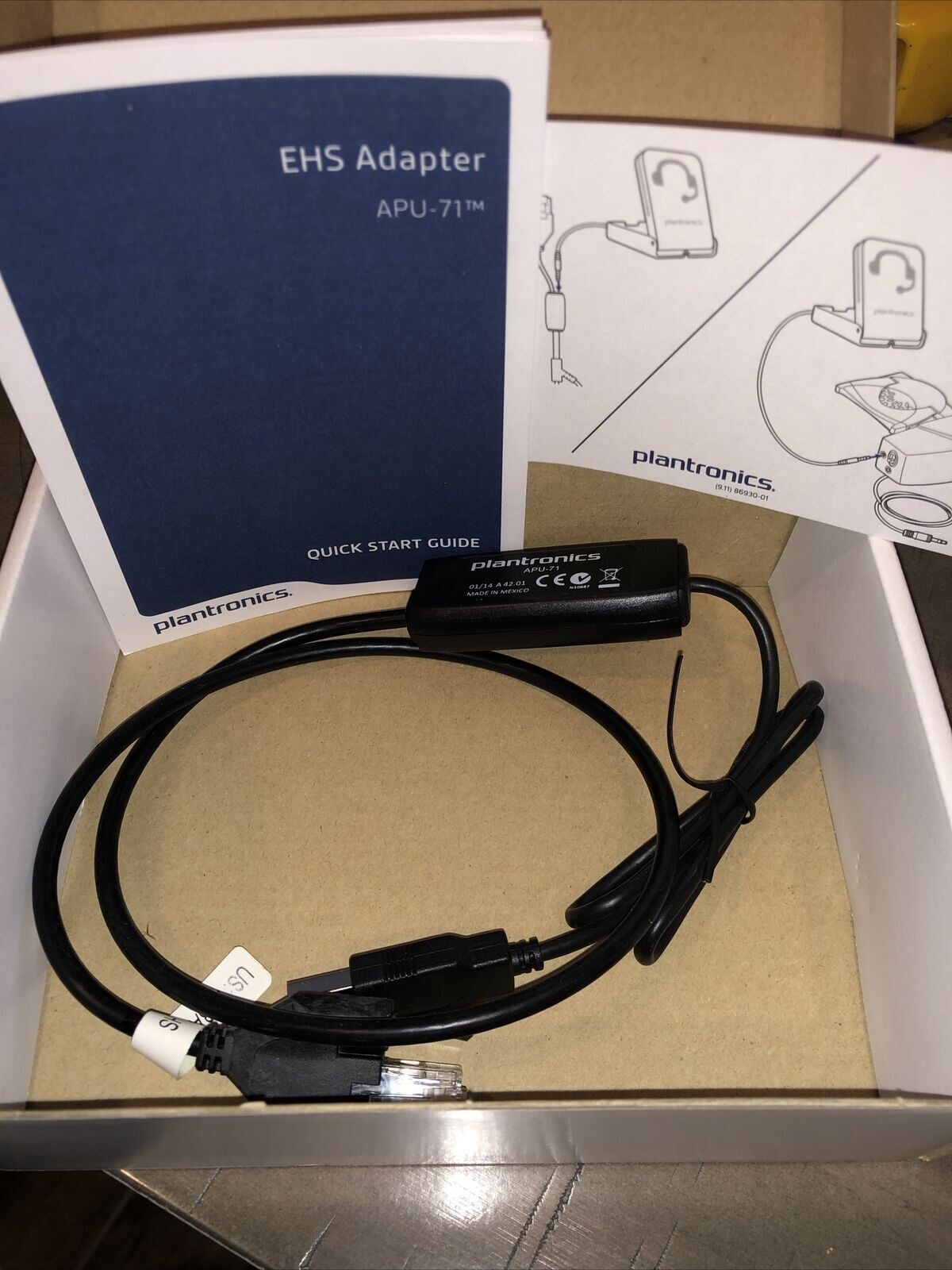 Plantronics APU-7 Cisco IP 8961 9951 9971 & Nortel 1120E 1140E 1150E EHS Cables
