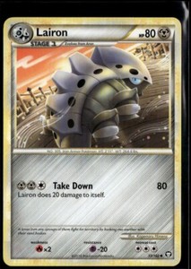 Lairon Uncommon - HGSS Triumphant 37/102 2010 LP+ Pokemon Card