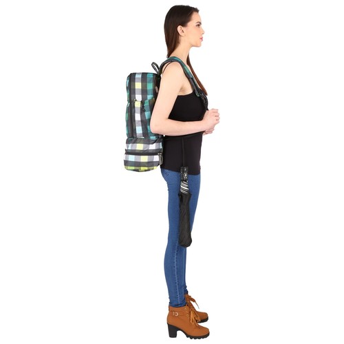 GLOBETROTTER CLEAN PLANET BACKPACK GREEN CHECK - Picture 5 of 5