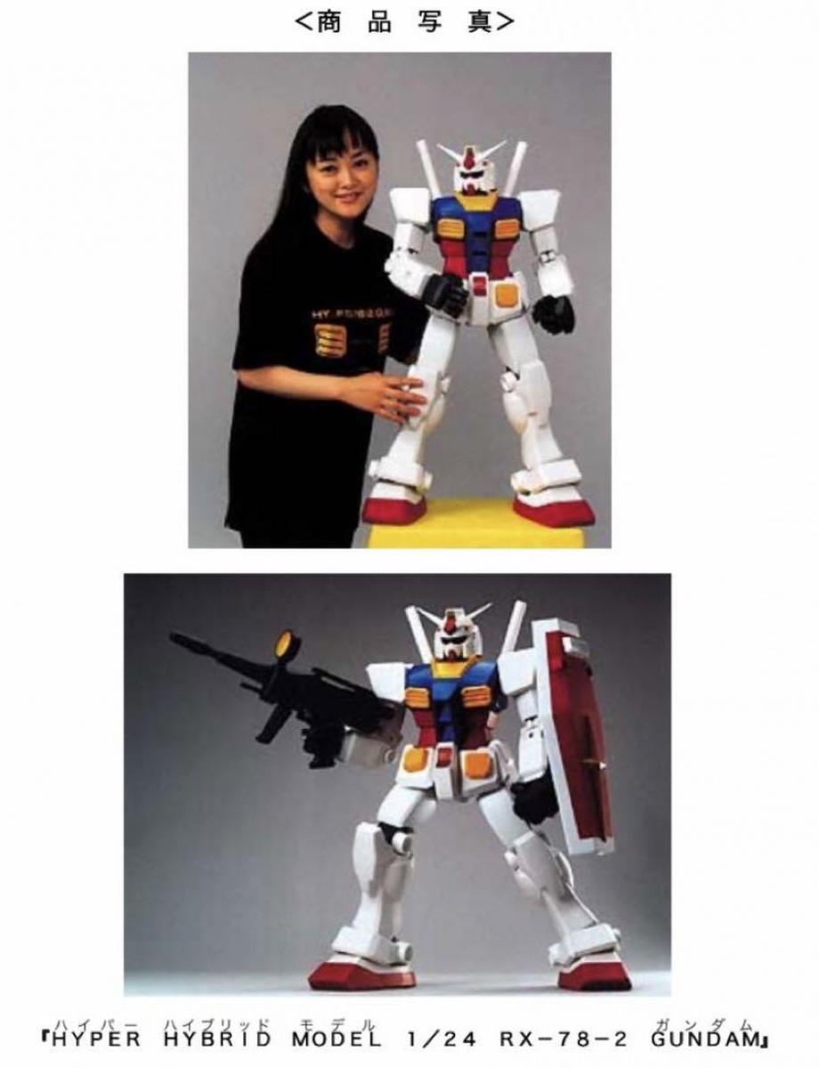 ☆希少☆ HY2M 1/24 RX-78-2 ガンダム ☆未組立 ポスター付き Bandai Gundam RX-78-2 HY2M 1/24 Model Kit 29.5