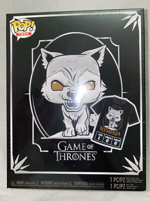 2019 Funko POP Hot Topic Exclusive Game of Thrones Nymeria #76 w/Large T-Shirt