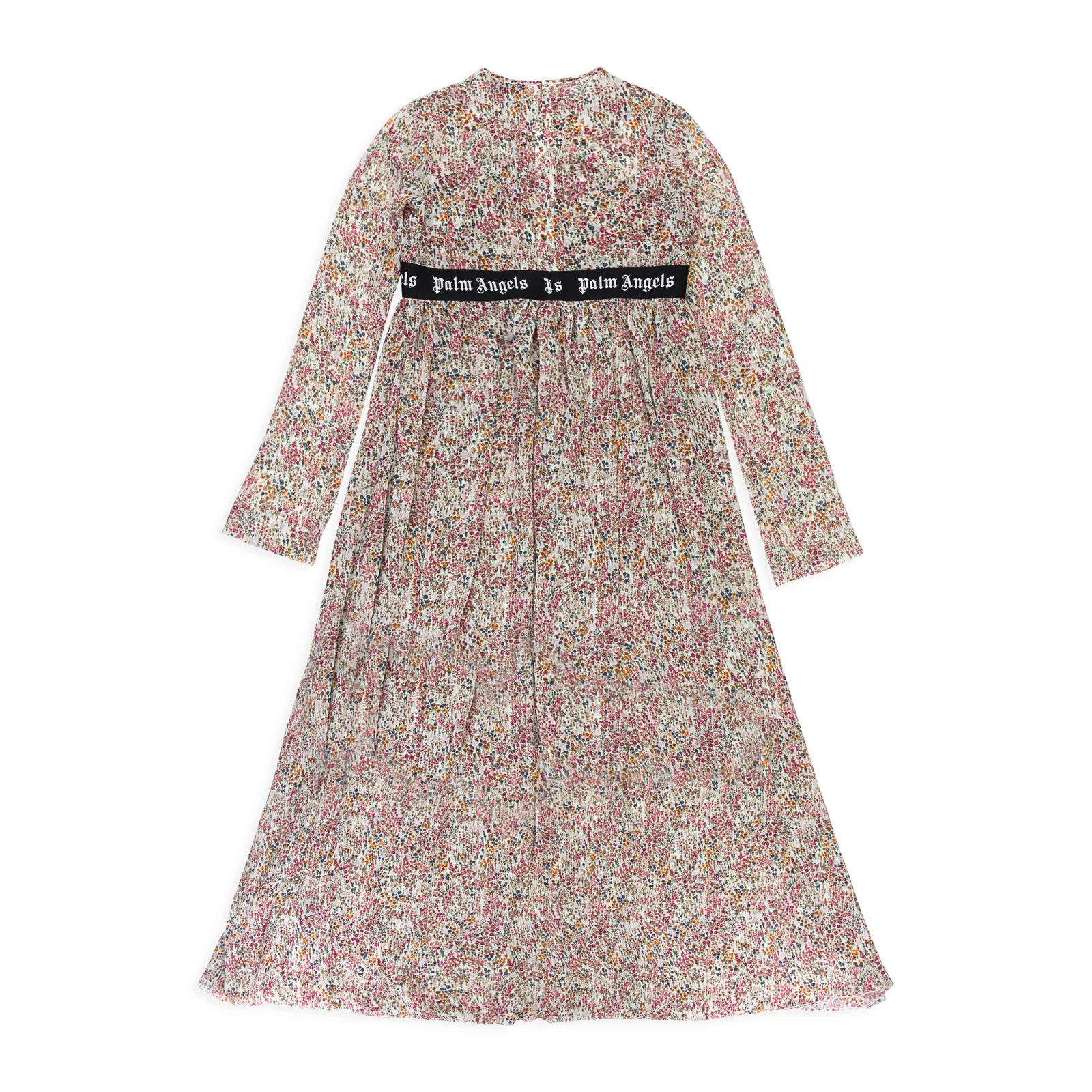 PALM ANGELS ABITO DA GIORNO MULTICOLORE ROSA ROMANTICO FIORE ANGELI PALMA NUOVO CON ETICHETTE TAGLIA 40 $1575