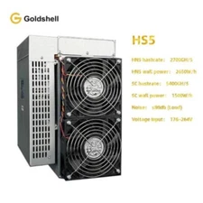 Original Goldshell HS5 Siacoin Handshake Miner sc: 5400gh/s 1500w