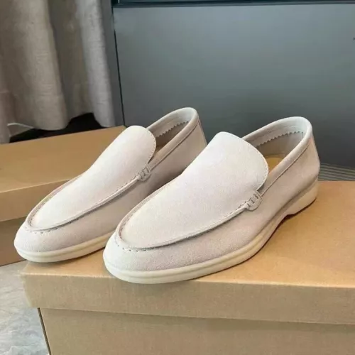 Men's Summer Casual Loafers Faux Suede Slip-On Flat Driving Shoes Plus Size - 第 3/21 張圖片