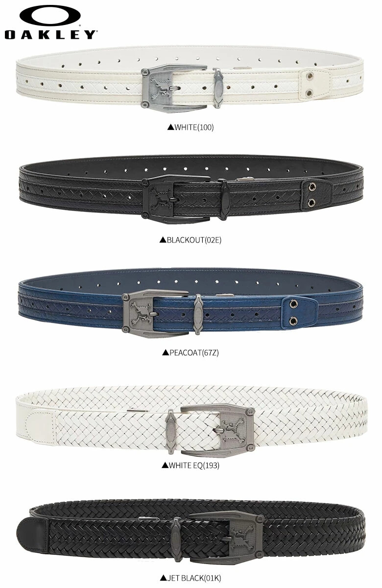 Oakley Golf Skull Belt 16.1 Adjustable PU Leather Original Buckle