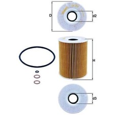 Oil Filter For BMW 3 Series E92 M3 Genuine Mahle 11427837997 7837997