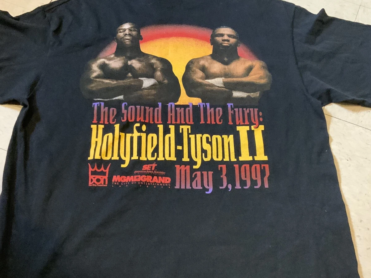 Vintage 1997 Mike Tyson VS Holyfield II Fight T-Shirt XL