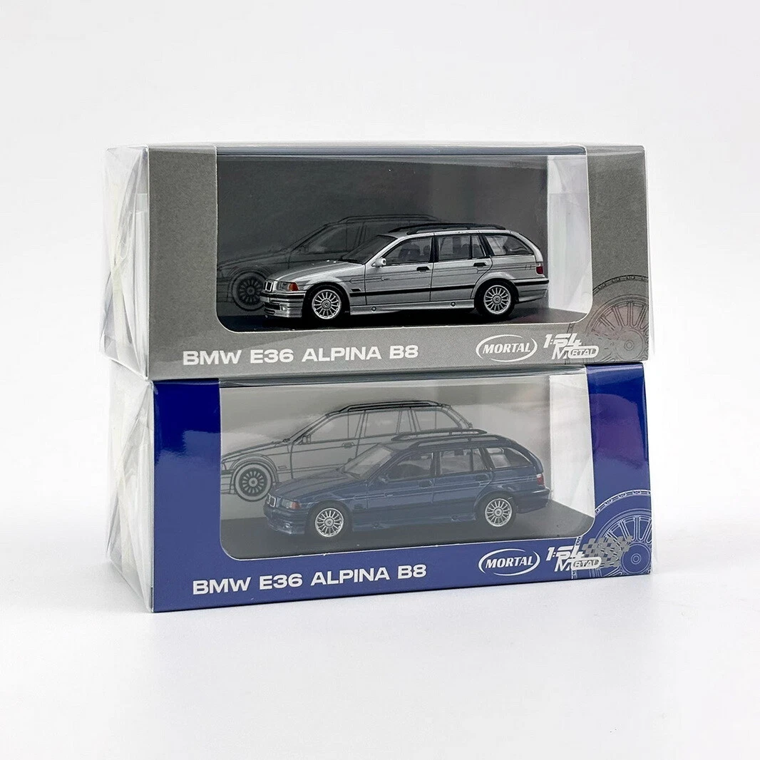 Mortal 1/64 Scale BMW E36 ALPINA B8 Blue Diecast car Model Toy