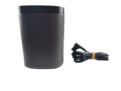 Sonos Play:1 Compact Wireless Speaker - Black Gray W/ Power Cord Works!! - Afbeelding 1 van 7