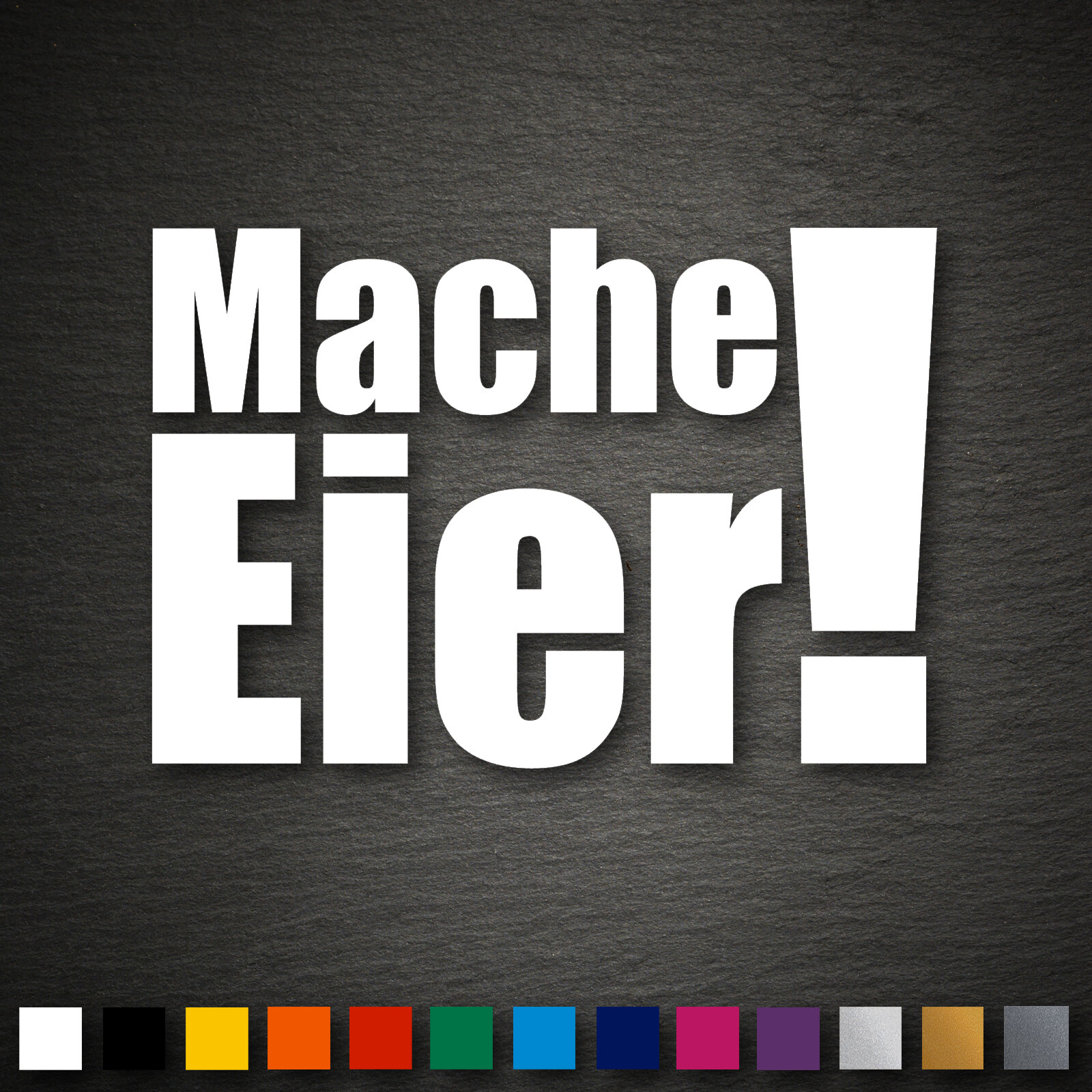 13082 Mache Eier! Aufkleber 69x100mm Fun OEM JDM DUB Tuning Auto Sticker