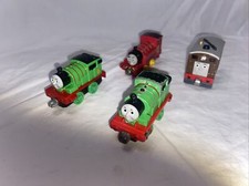 Thomas  Friends Percy, Toby, Take N Play Die Cast Train Magnetic Lot of 4