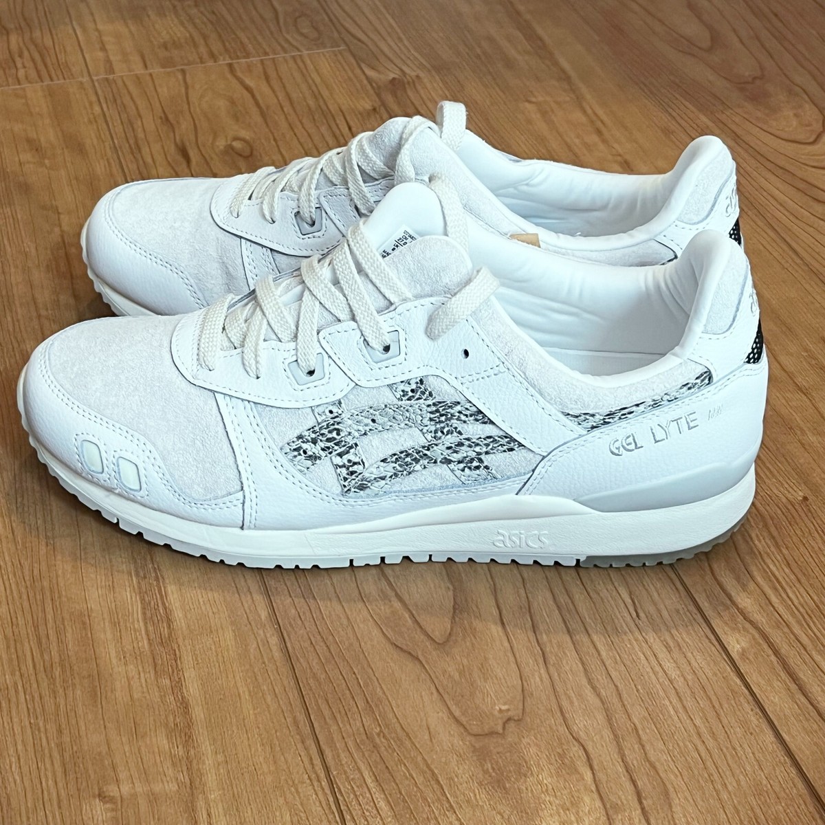 Asics GEL-LYTE III OG Mens US9-10.5 Python White 1201A807 100  