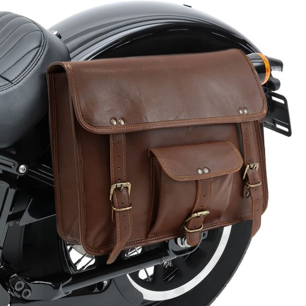 Satteltasche Vintage FüR Triumph Thruxton / 1200 / R Craftride SV7 Br-image