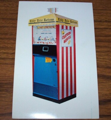 Kiddy Kolor Kartoons Arcade Game Urban Industries Original 1963 Post Card
