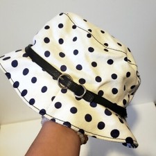 Miu miu hat with leather trim size medium