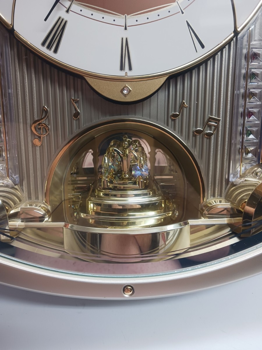Seiko QXM150BRH からくり時計　掛け時計 Aグループ] SEIKO Melodies in Motion Clock QXM150BRH からくり