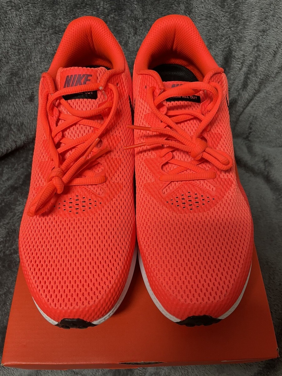 Nike Shoes Mens Size 12 Zoom All Out Low Total Crimson Orange