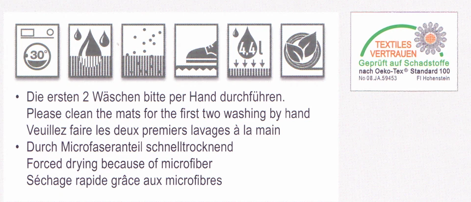 Fußmatte ASTRA SAUGAKTIV Schmutzfang matte waschbar braun Sauberlauf saugstark - Bild 2 von 3